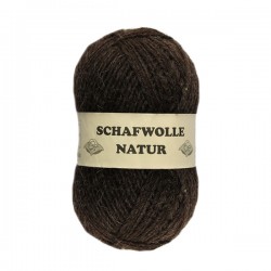 Schurwolle 100% Schafwolle braun 3f NS3