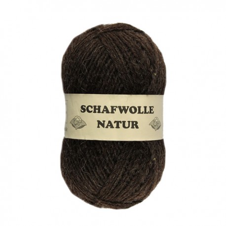 Schurwolle 100% Schafwolle braun 4f NS4