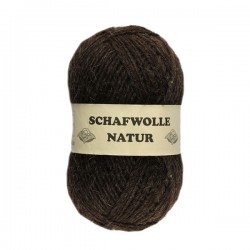 Schurwolle 100% Schafwolle braun 6f NS5