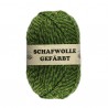 Schurwolle 100% Schafwolle grün meliert 3f NS3-4