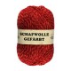Schurwolle 100% Schafwolle rot meliert 3f NS3-4