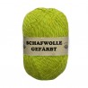 Schurwolle 100% Schafwolle gelb meliert 3f NS3-4